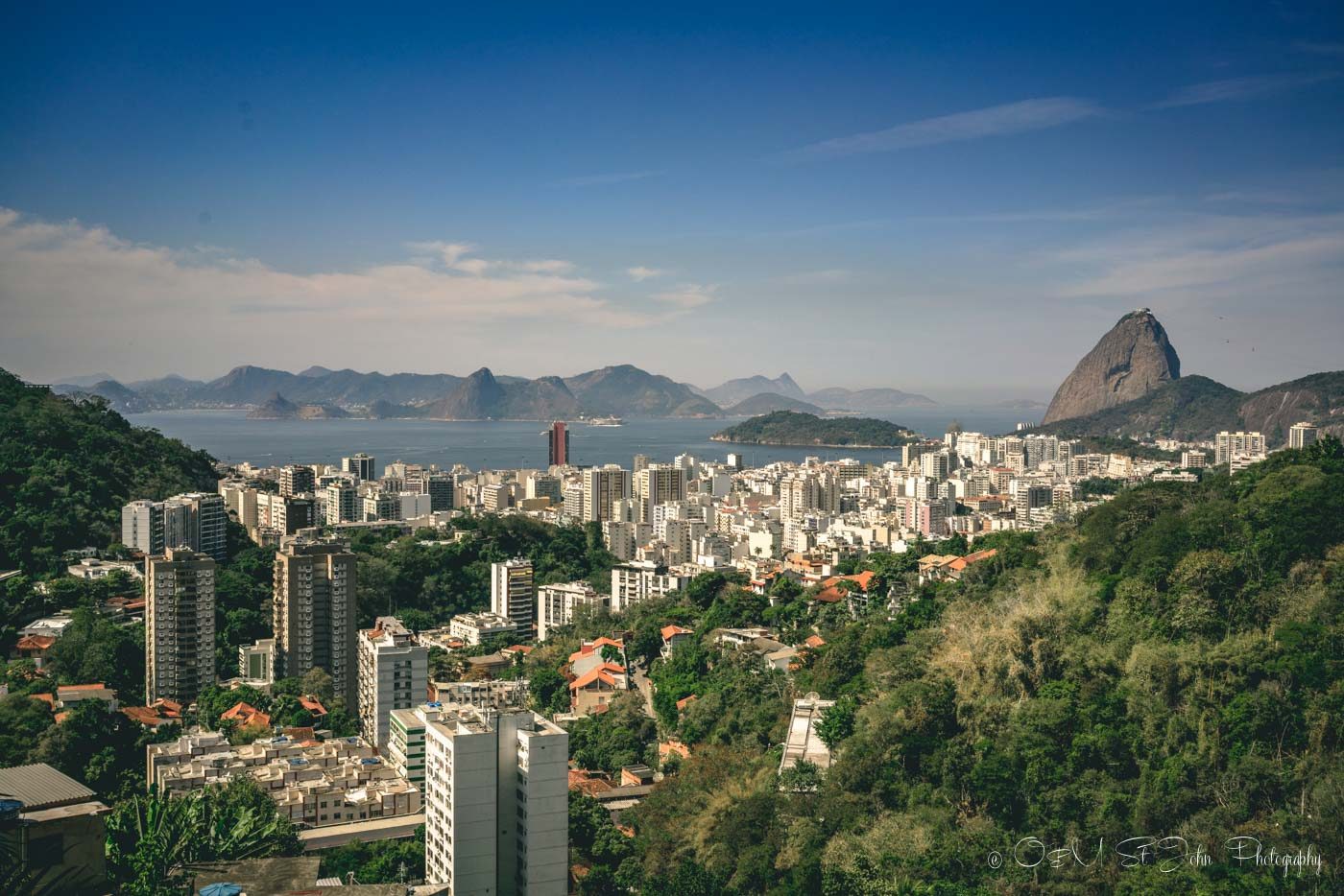 View of the Sugarloaf Mountain in Rio de Janeiro, Brazil