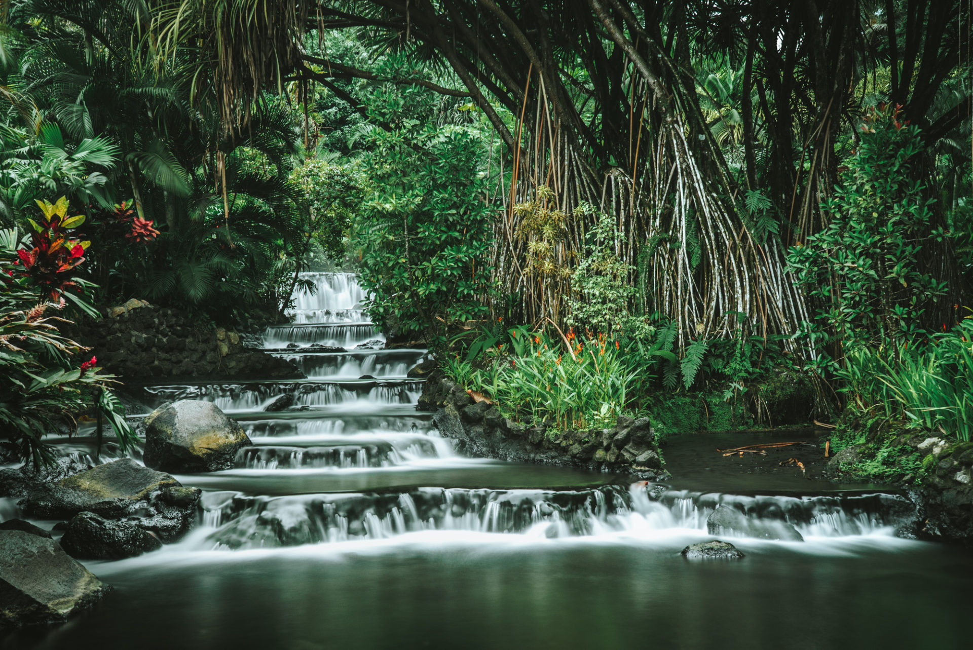 哥斯达黎加的Tabacon温泉