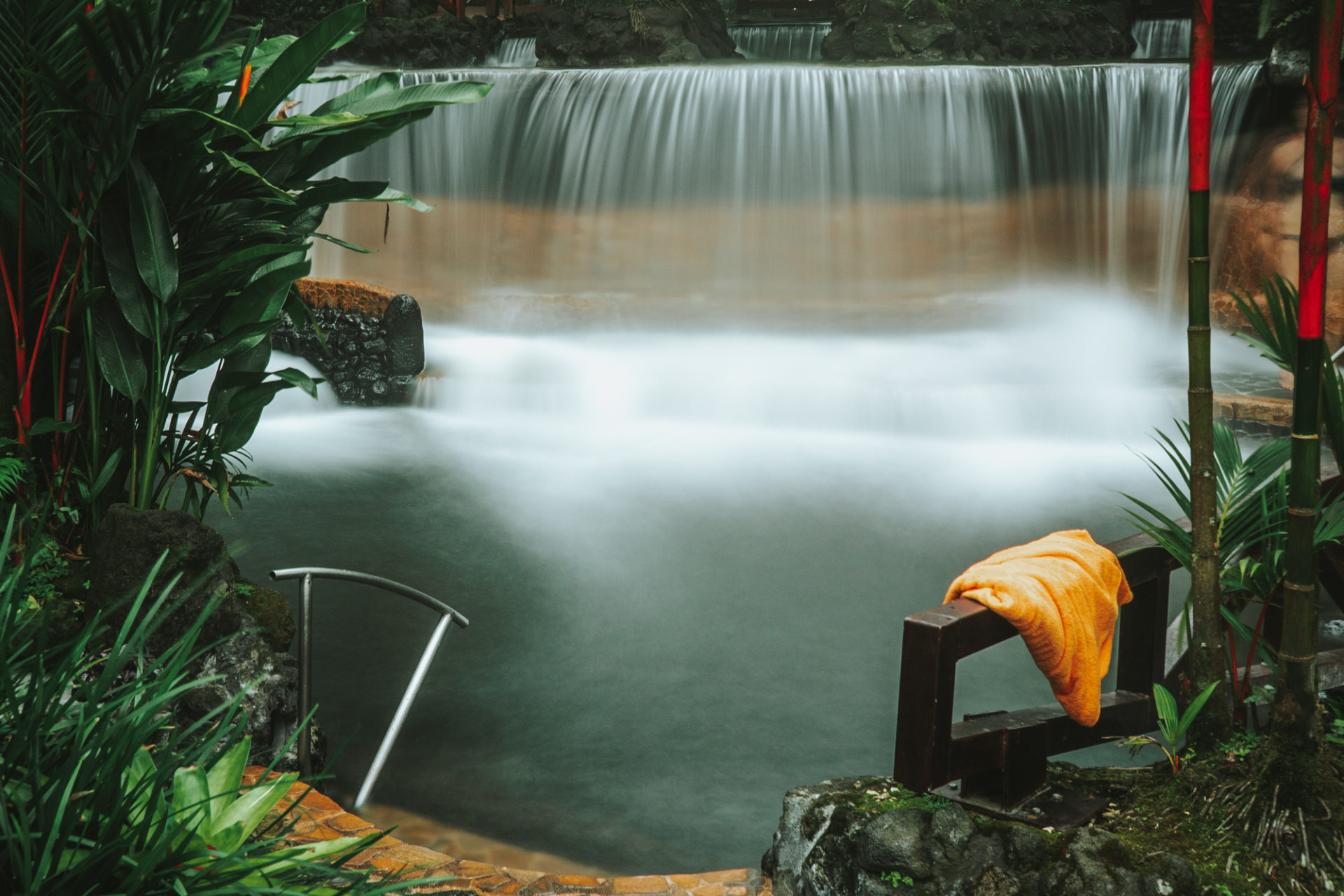 哥斯达黎加的Tabacon温泉