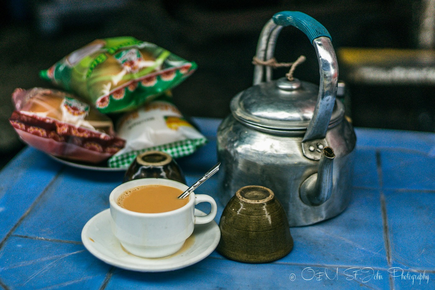 仰光三日游:缅甸茶。仰光。缅甸