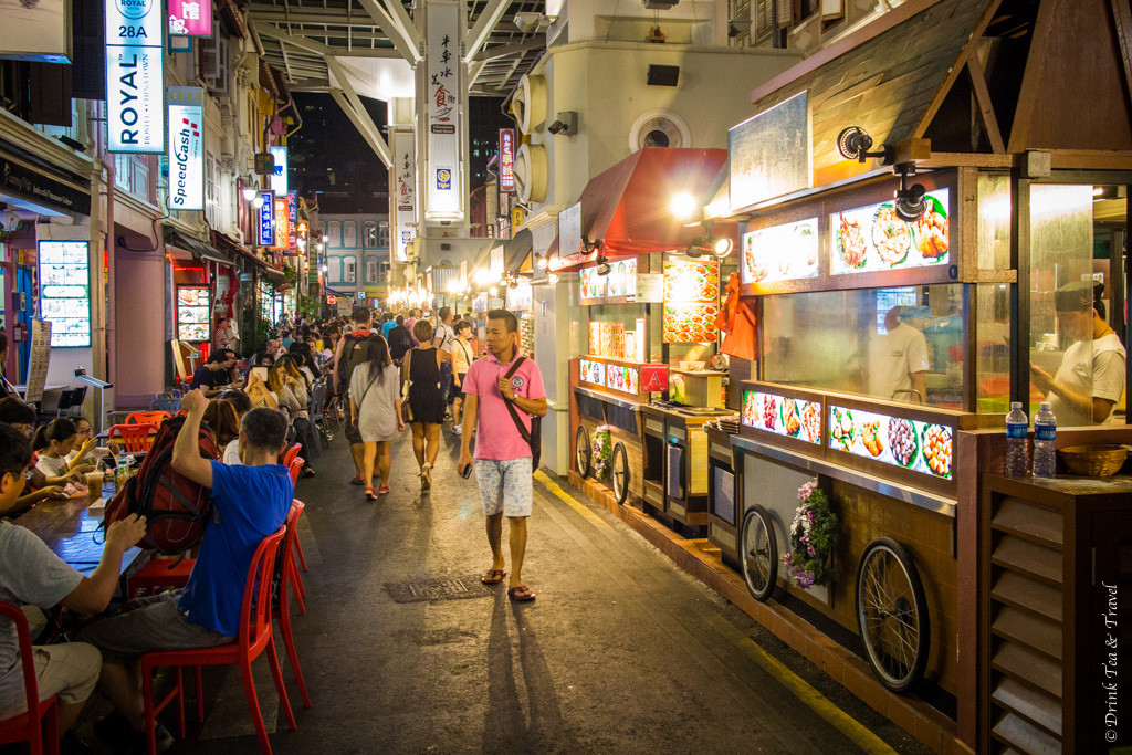 新加坡唐人街的美食街